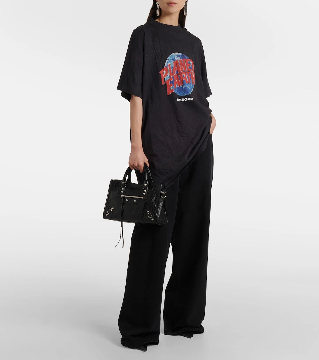 Balenciaga - Planet Earth cotton jersey T-shirt