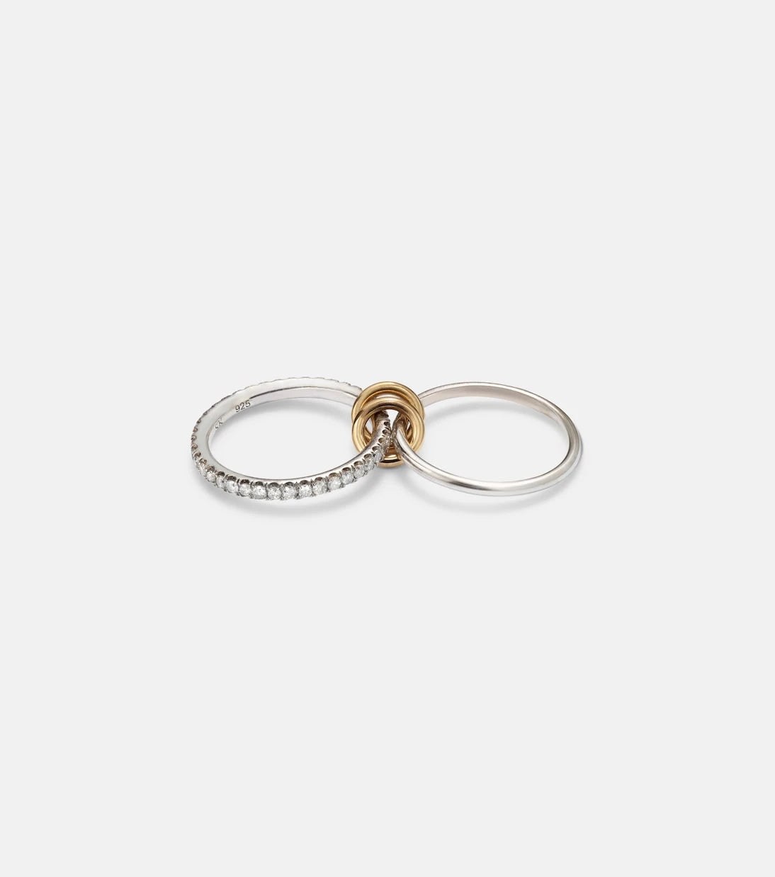 Spinelli Kilcollin - Marigold sterling silver and 18kt gold ring with diamonds