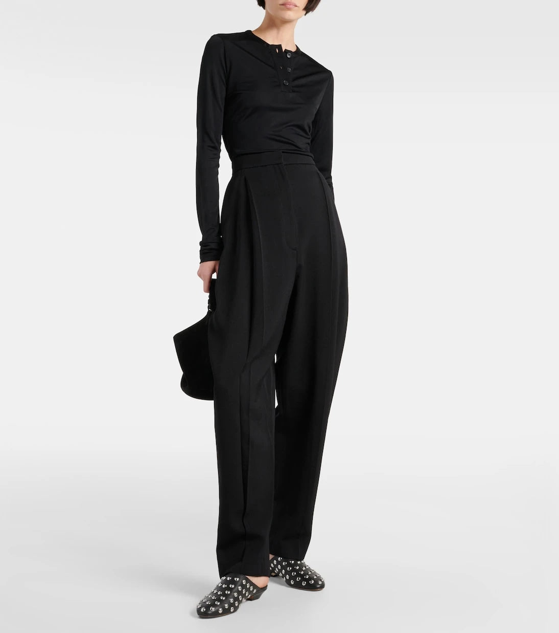 Khaite - Ashford wool-blend straight pants