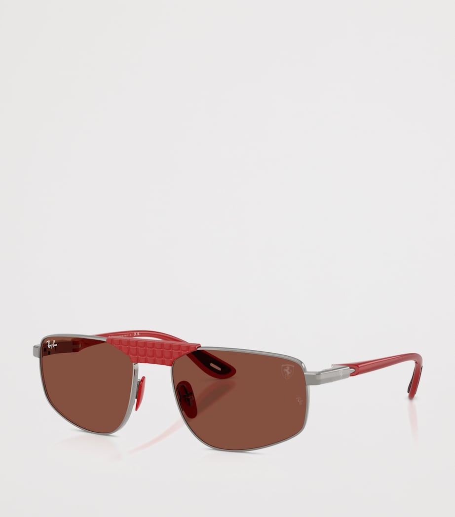 Ray-Ban x Scuderia Ferrari RB3776M Irregular Sunglasses