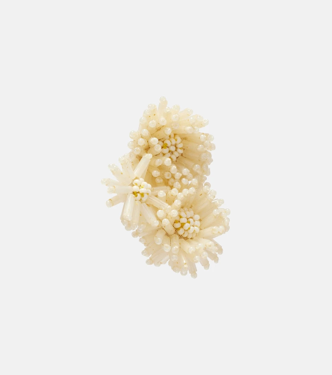 Oscar de la Renta - Pompom beaded clip-on earrings