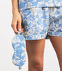 Blue Cotton Menagerie Print Sleep Mask