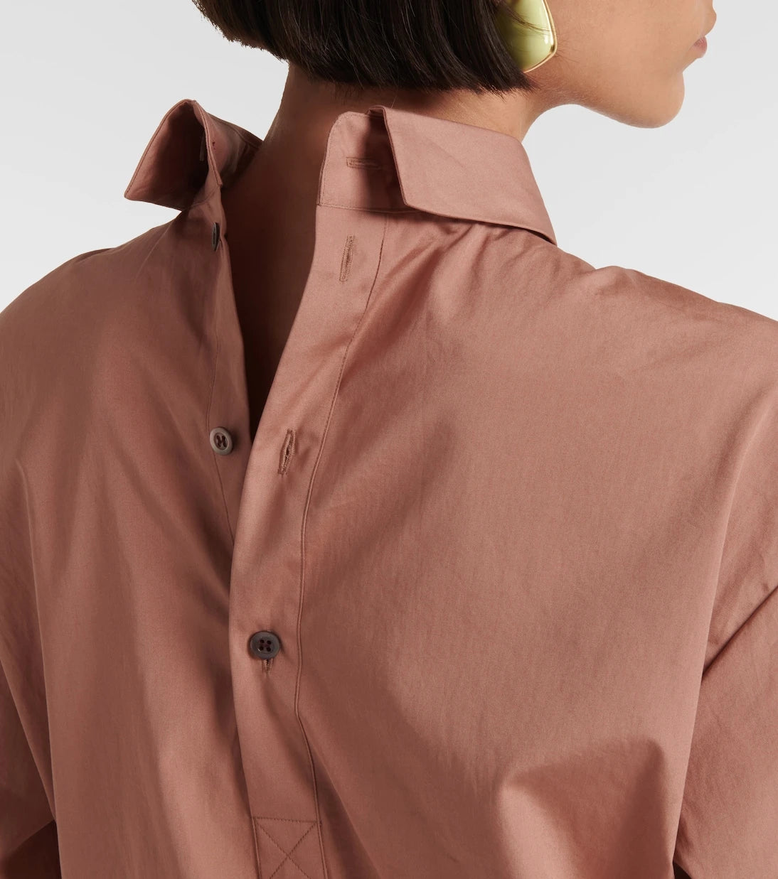Dries Van Noten - High-neck cotton blouse