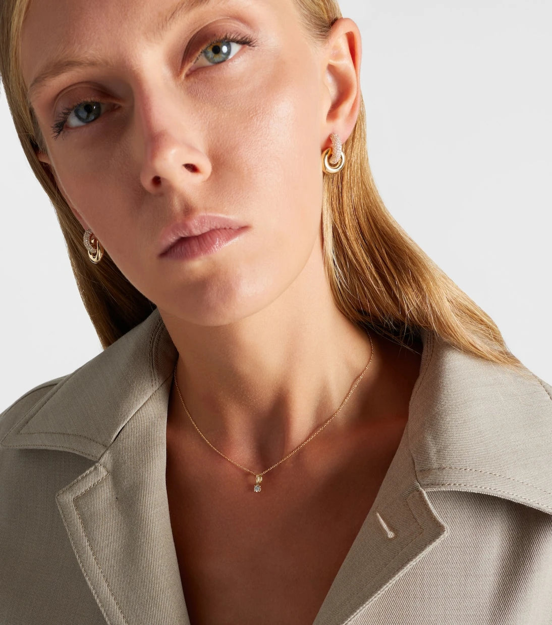 Stone and Strand - 14kt gold charm necklace with diamonds