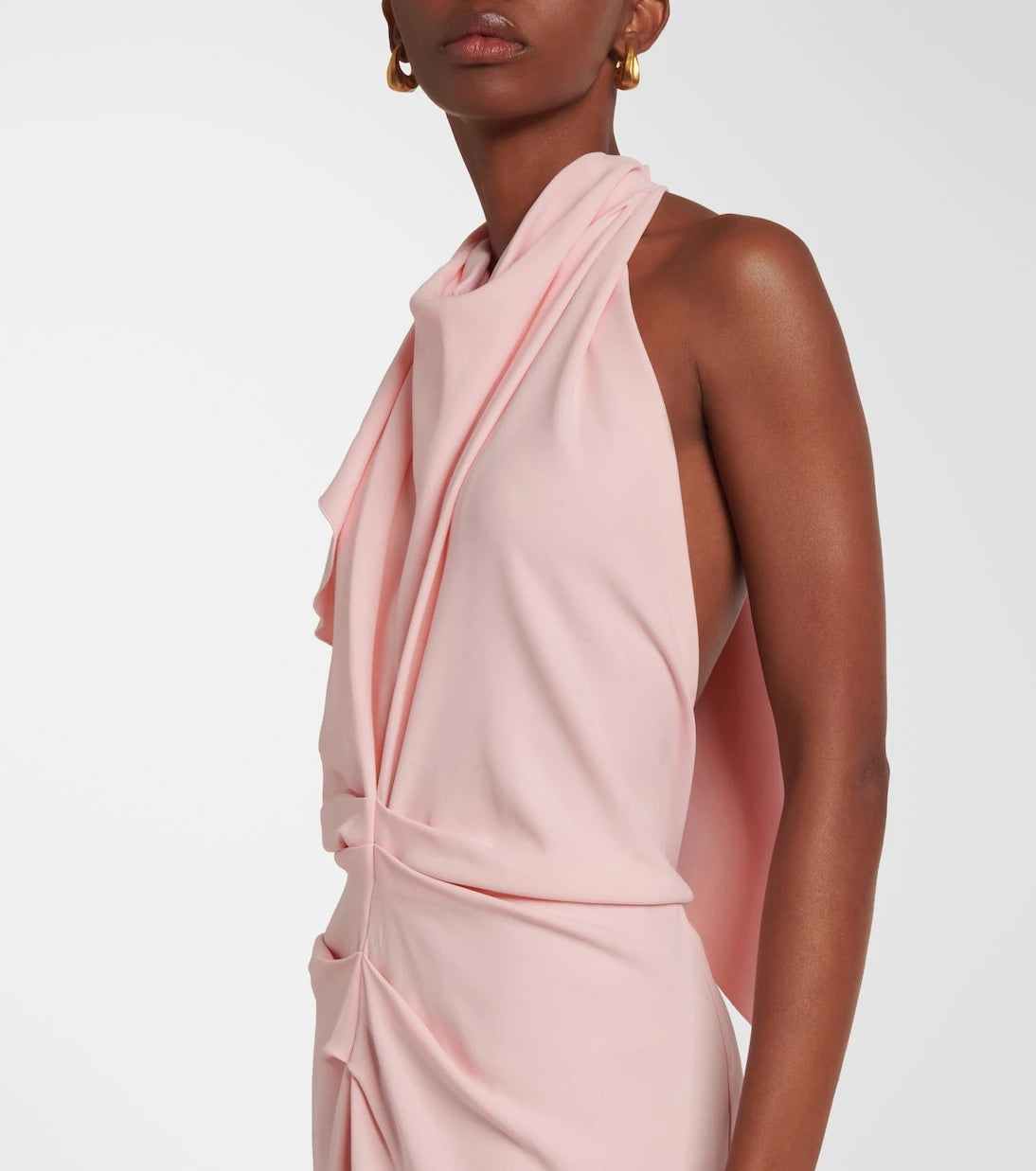 Victoria Beckham - Draped crêpe midi dress