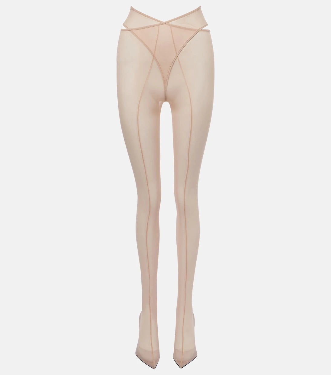 The Attico - Cheopissima mesh over-the-knee boots