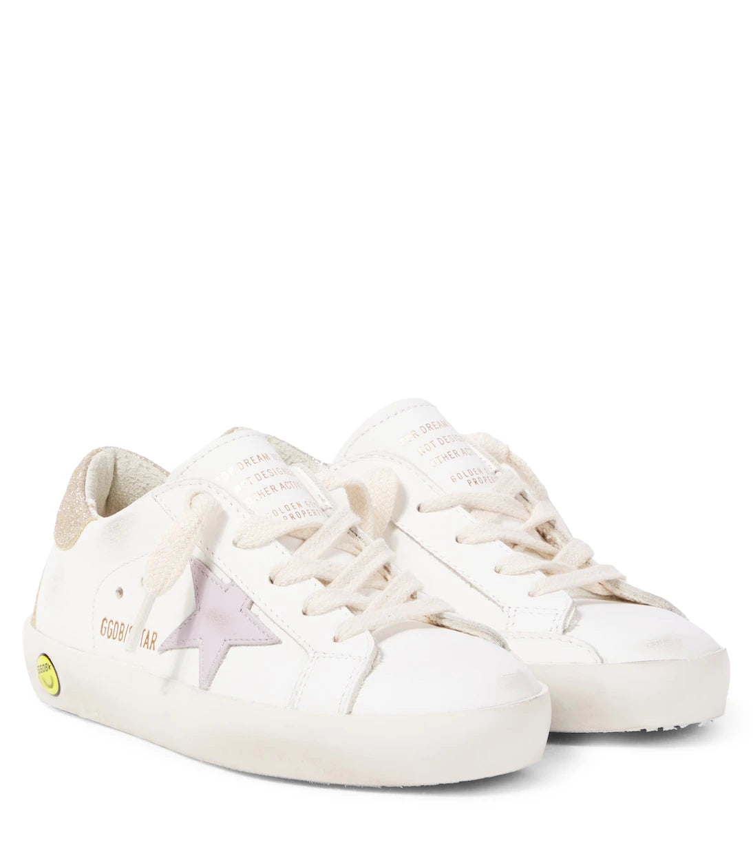 Golden Goose Kids - Super-Star glitter leather sneakers