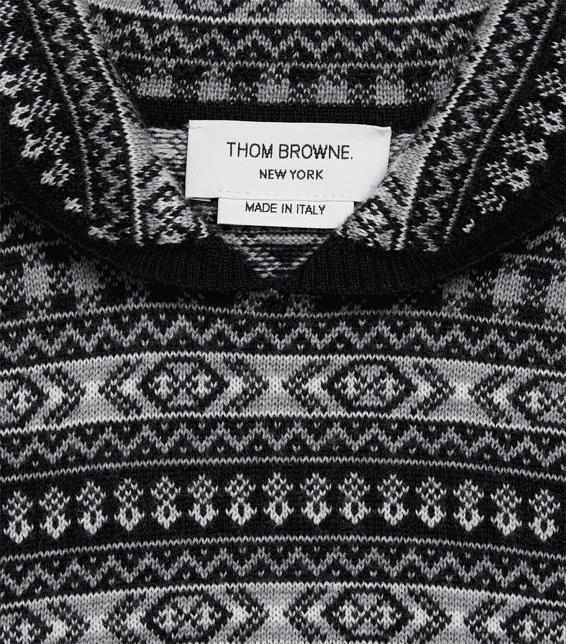 Wool Fair Isle Sweater (2-12 Years) NAVY