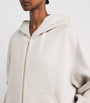 Max Mara White Virgin Wool Hooded Coat
