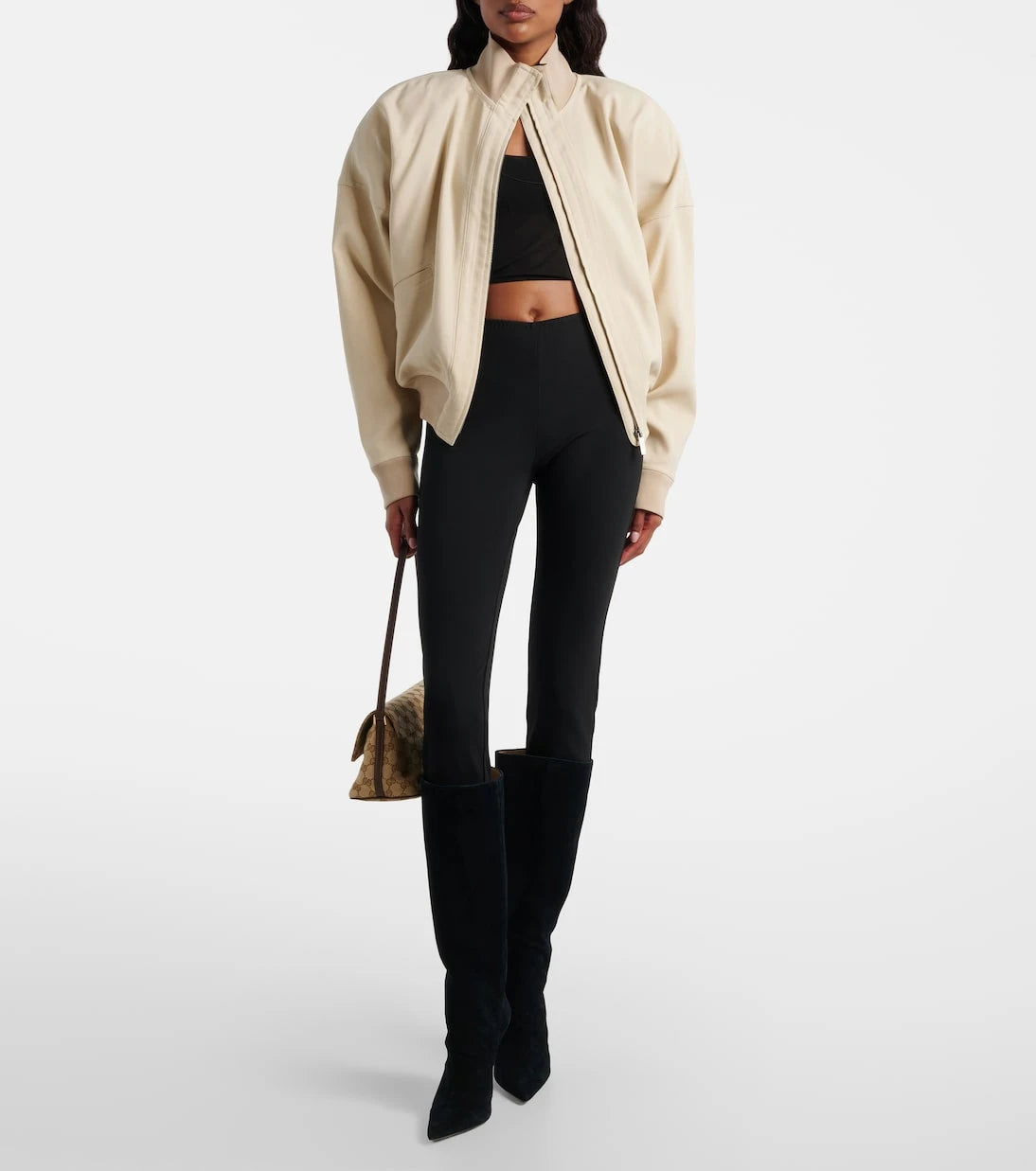 Gucci - Naomi suede knee-high boots