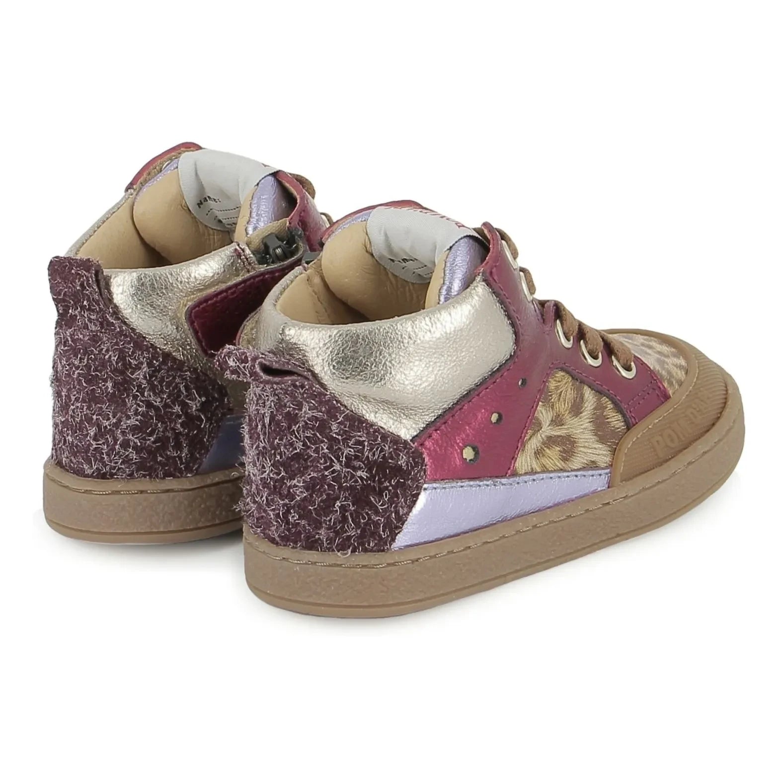 Pom d'Api - Bump Leopard Mousse Sneakers | Fuchsia