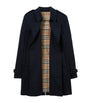 Burberry Blue Short Kensington Heritage Trench Coat