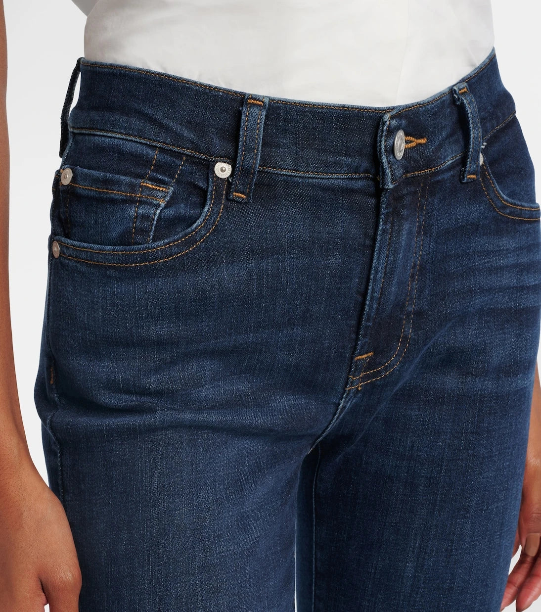 7 For All Mankind - Low-rise bootcut jeans