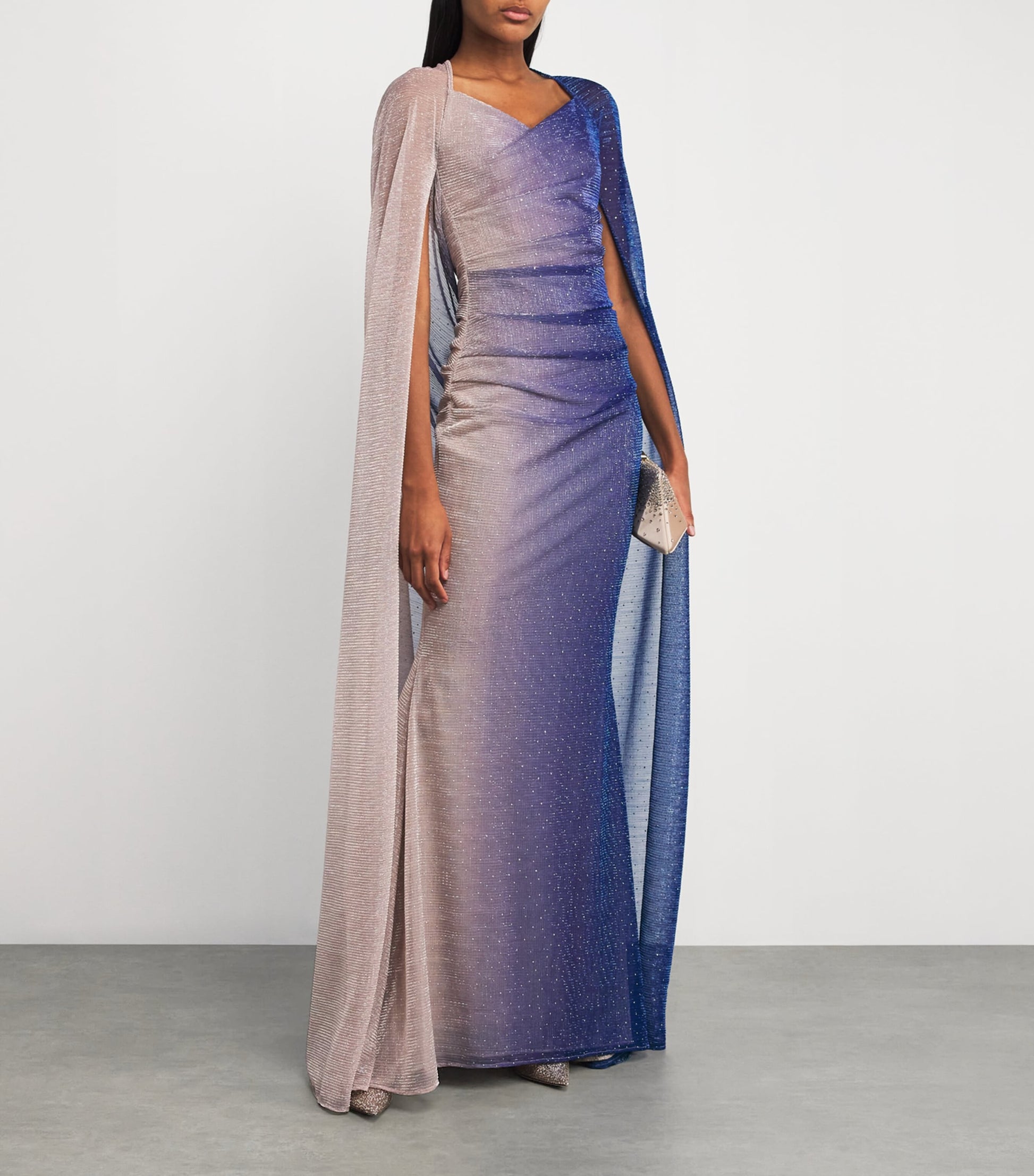 Embellished Ombré Maxi Dress