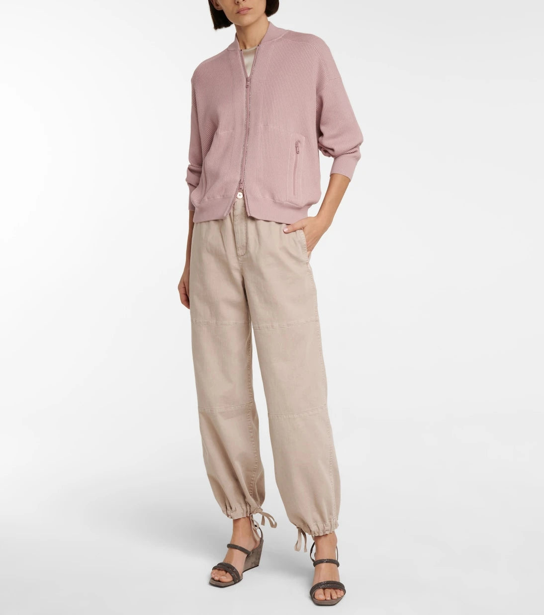 Brunello Cucinelli - High-rise wide-leg pants