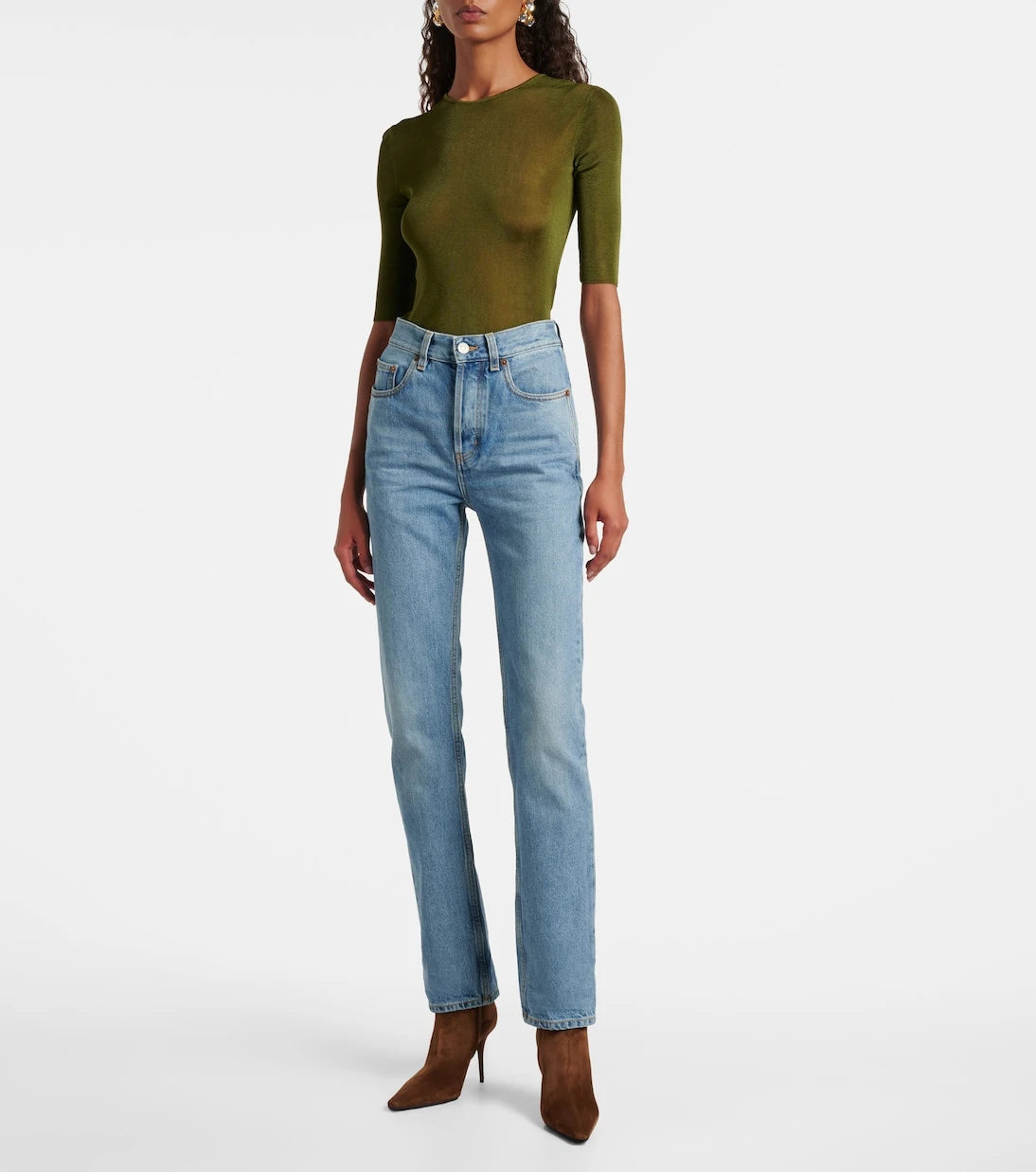 Saint Laurent - Mid-rise bootcut jeans