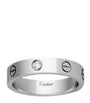White Gold and Diamond LOVE Wedding Band