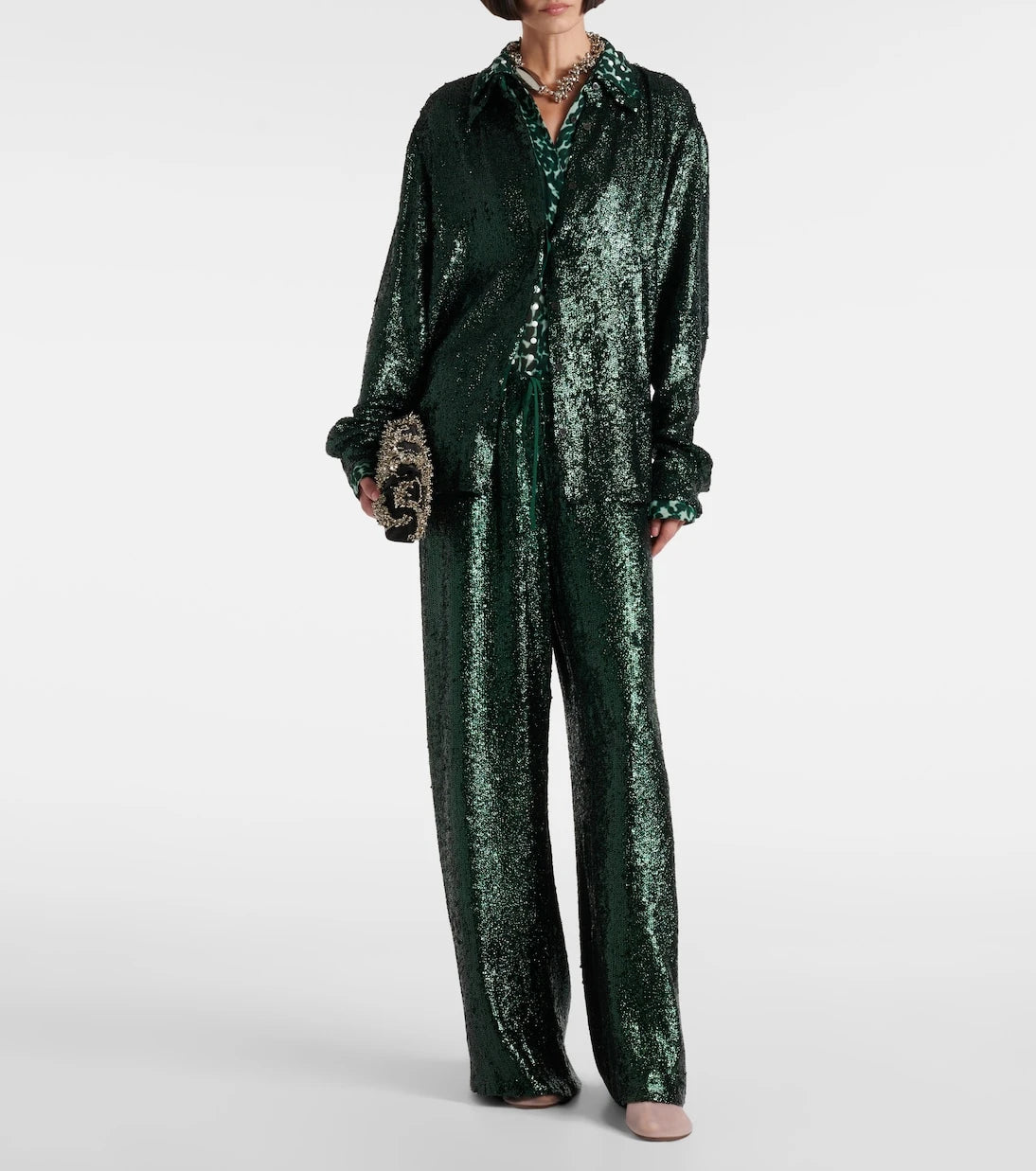 Dries Van Noten - Sequined shirt