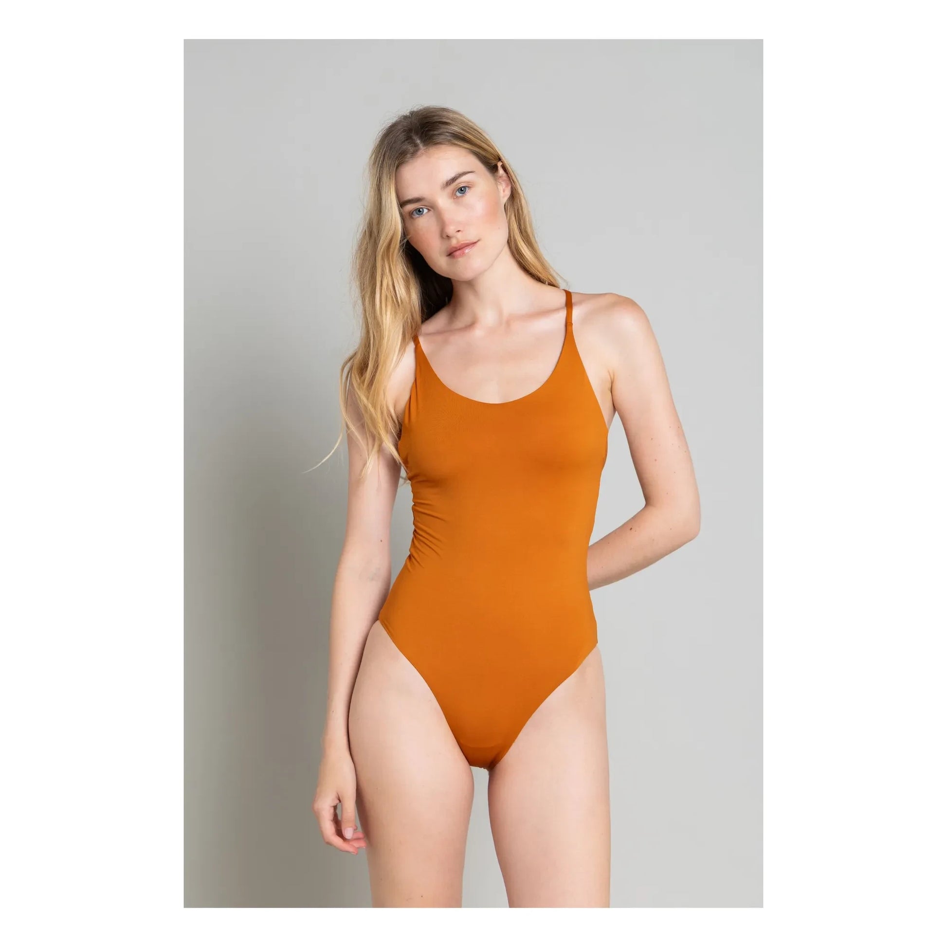 Smallable Woman - Amy 1 Piece Cross Back Swimsuit | Rust