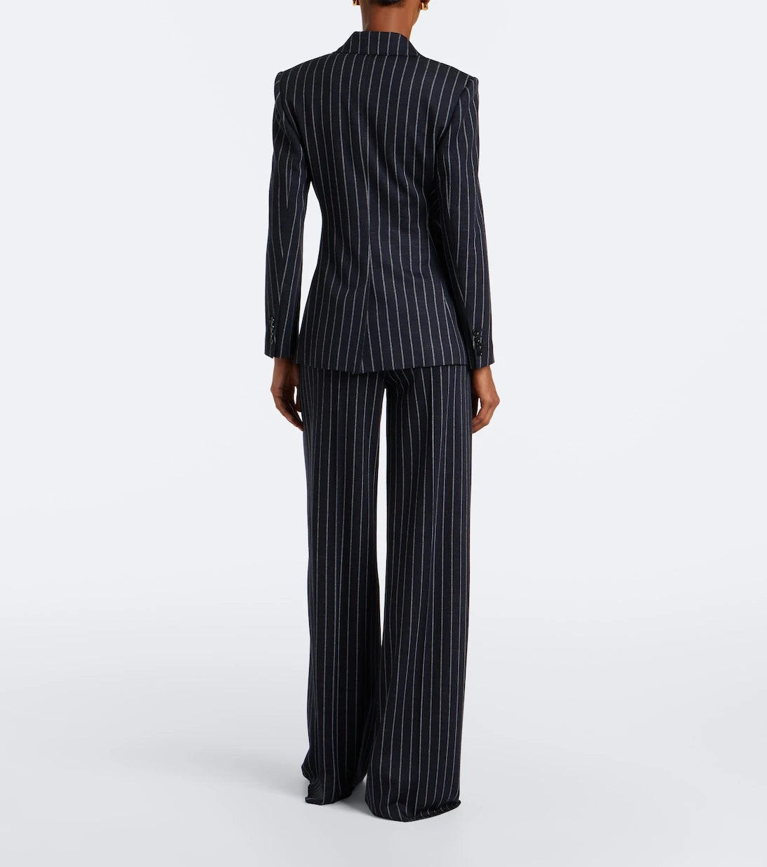 Max Mara - Pinstripe pleated wide-leg pants