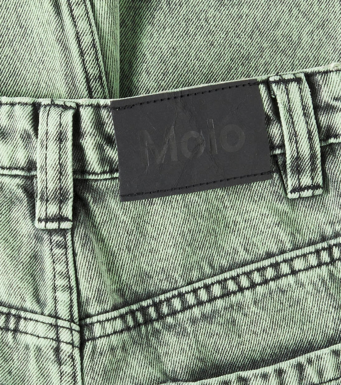 Molo - Art denim shorts