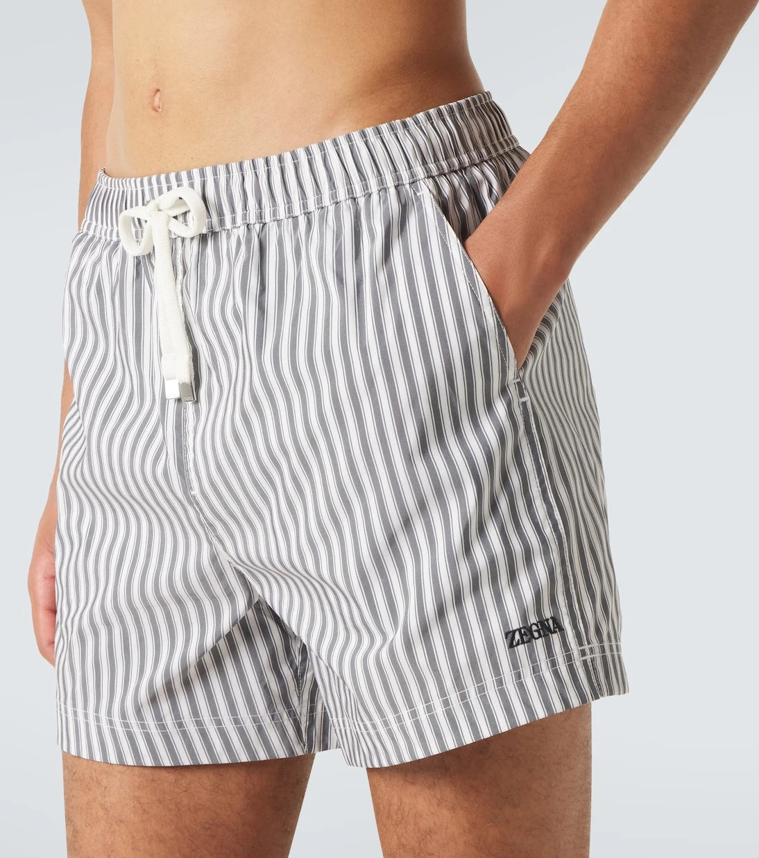 Zegna - Striped swim trunks
