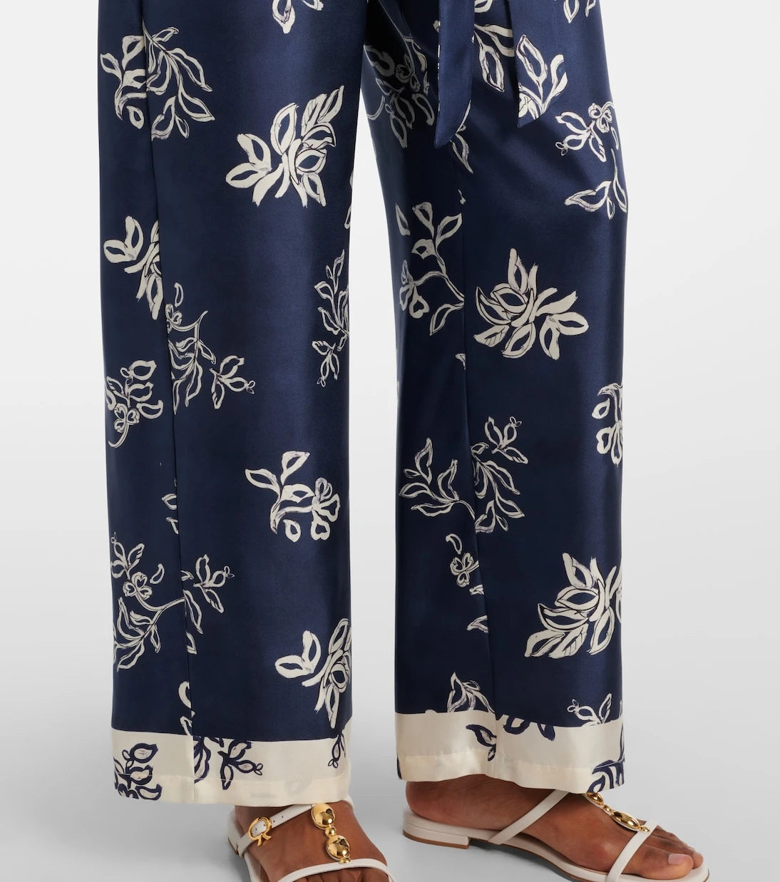 'S Max Mara - Cinzia high-rise silk wide-leg pants