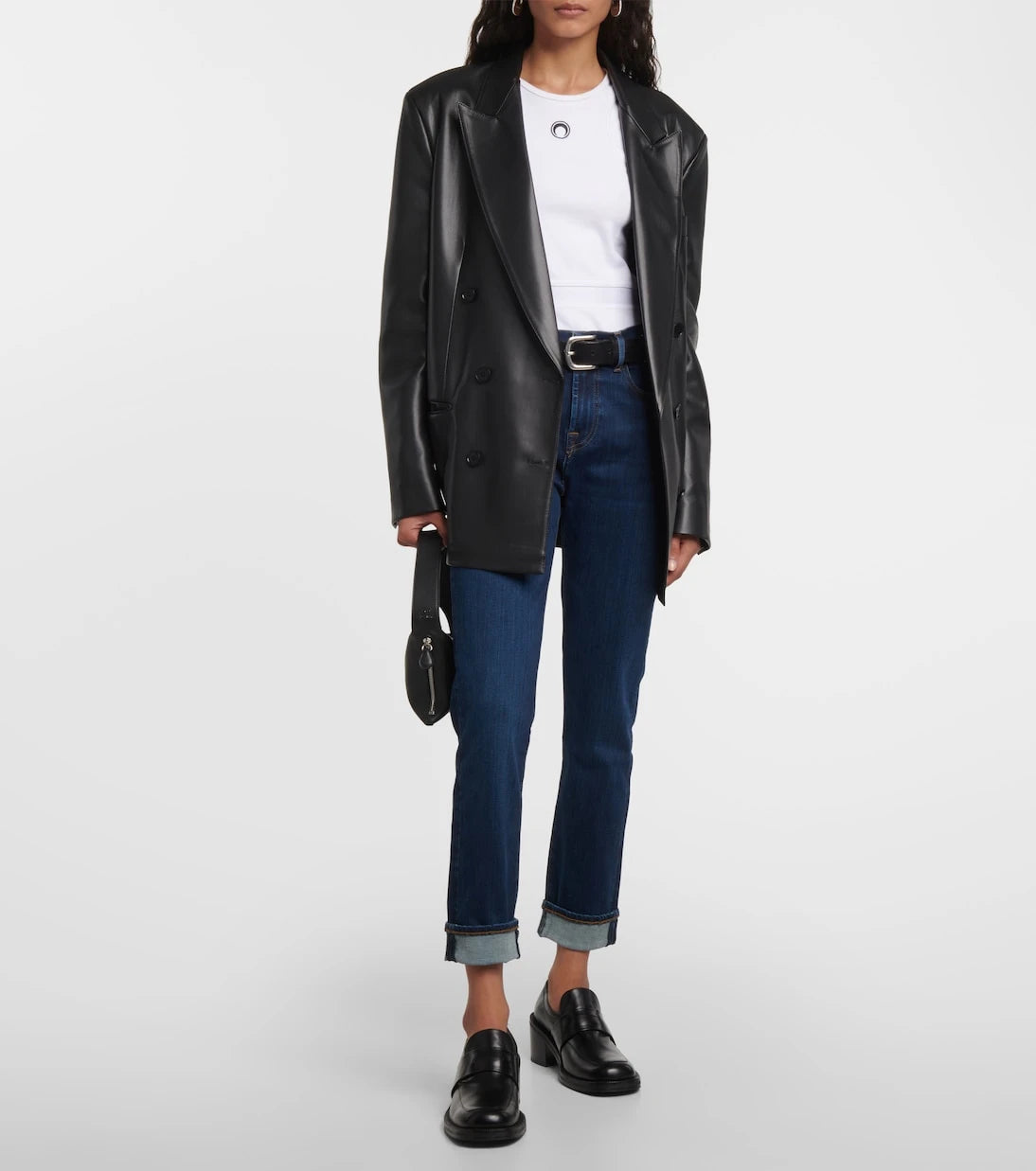 7 For All Mankind - High-rise skinny jeans
