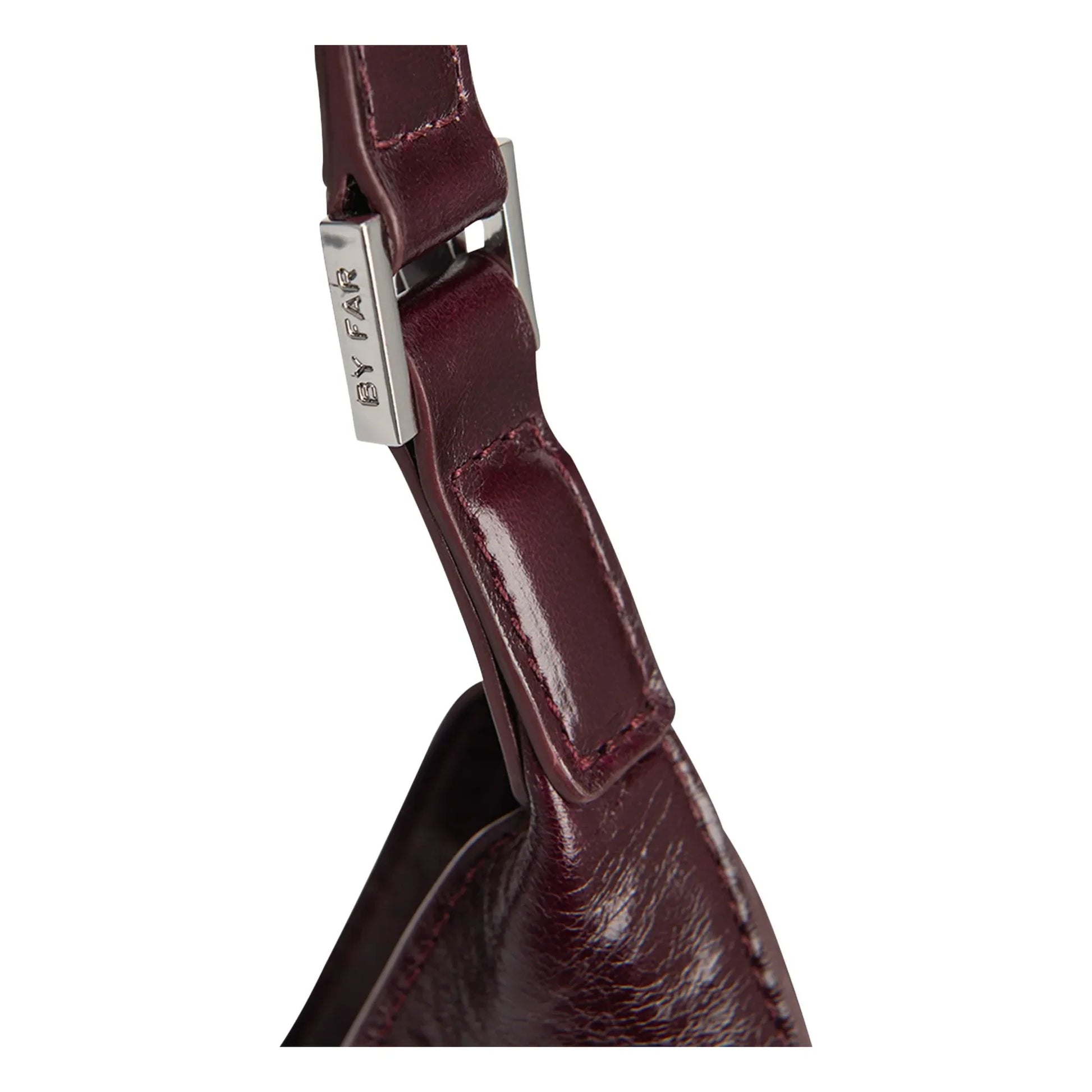 BY FAR - Amber Folio Leather bag | Burgundy
