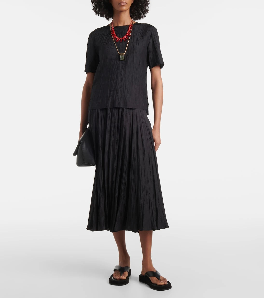 Joseph - Sully silk midi skirt
