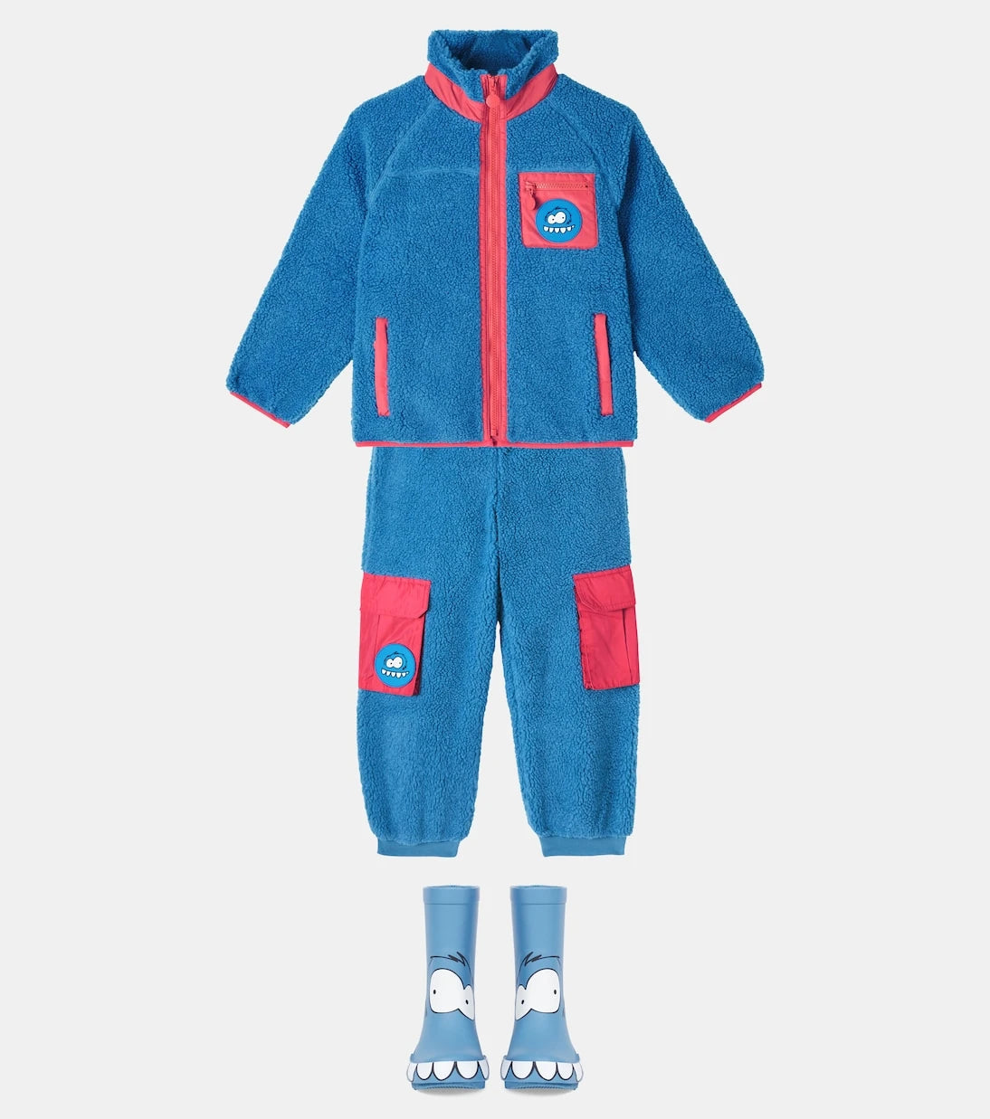 Stella McCartney Kids - Patch-appliqué fleece jacket