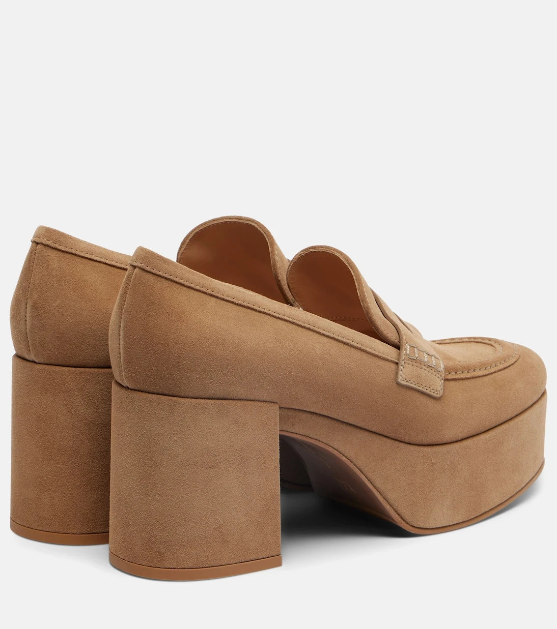 Gianvito Rossi - Jenna suede loafer pumps