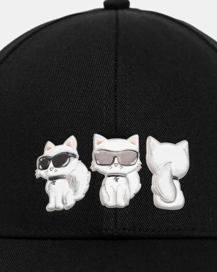 Karl Lagerfeld pamuklu vizörlü kadın şapka IKON