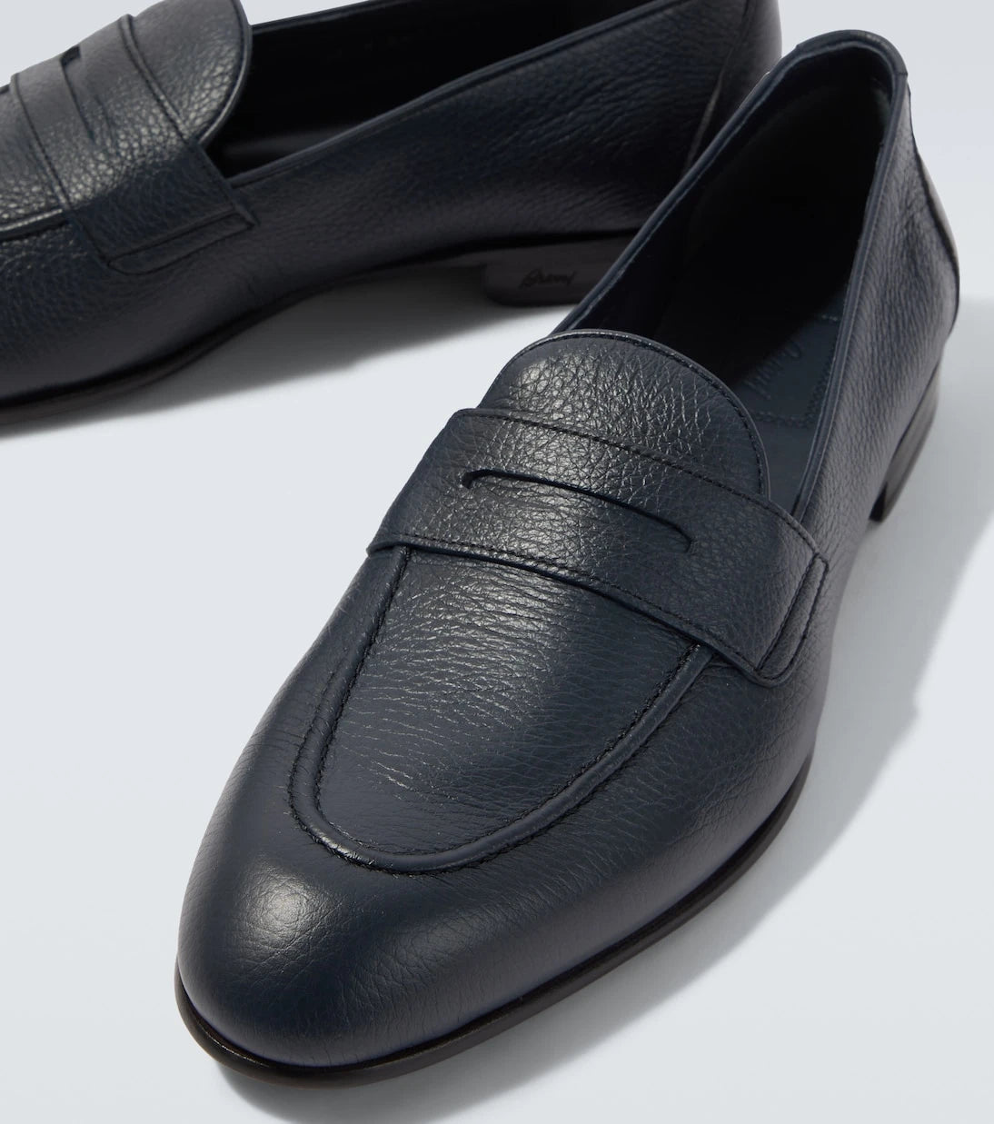 Brioni - Leather penny loafers