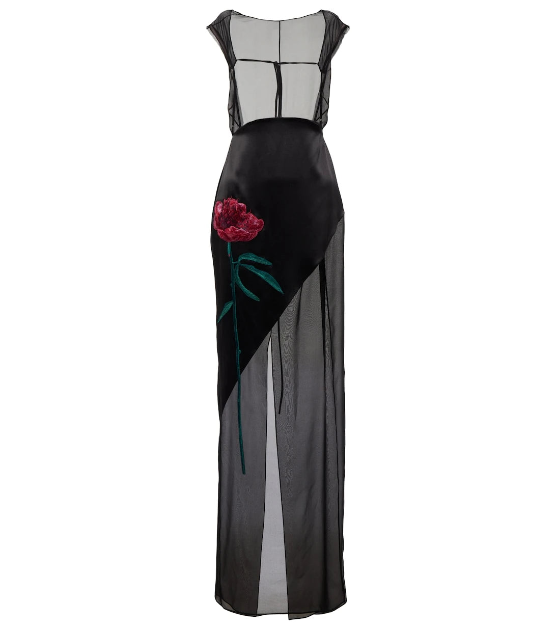 Peter Do - Embroidered silk dress