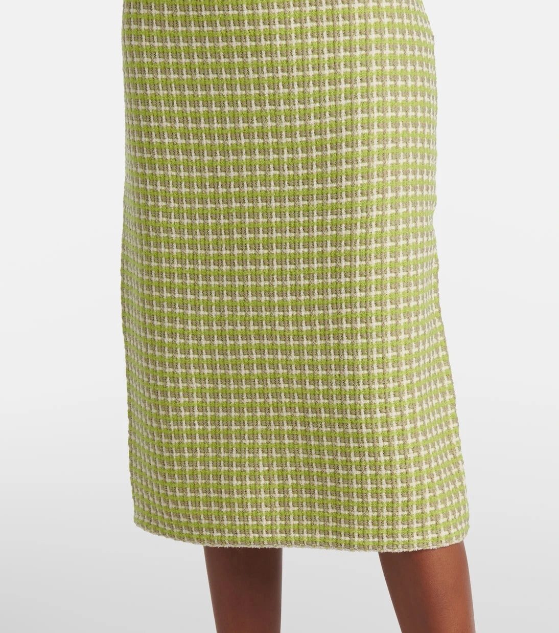 Tory Burch - Knitted checked pencil skirt