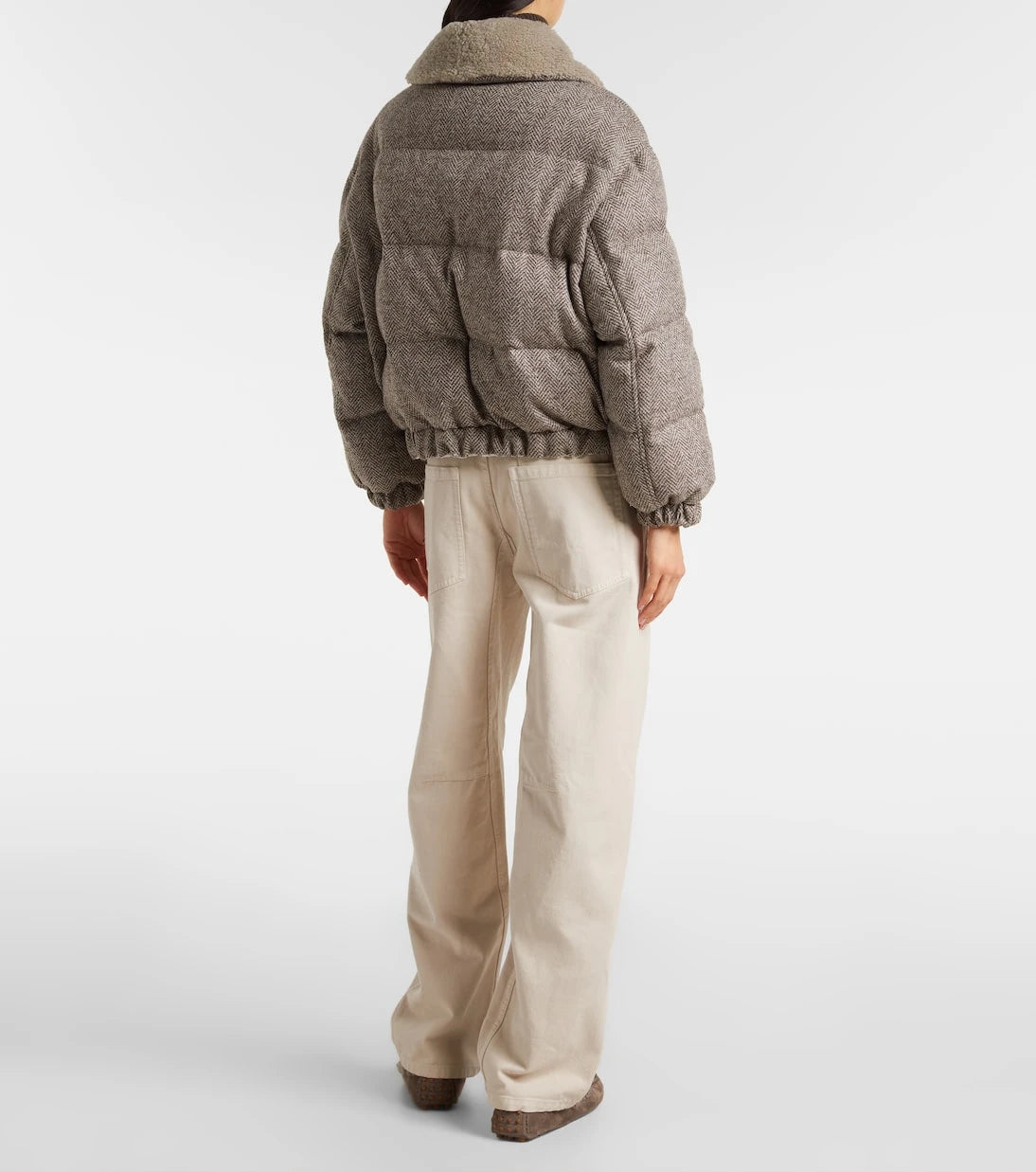 Brunello Cucinelli - Wool-blend down jacket