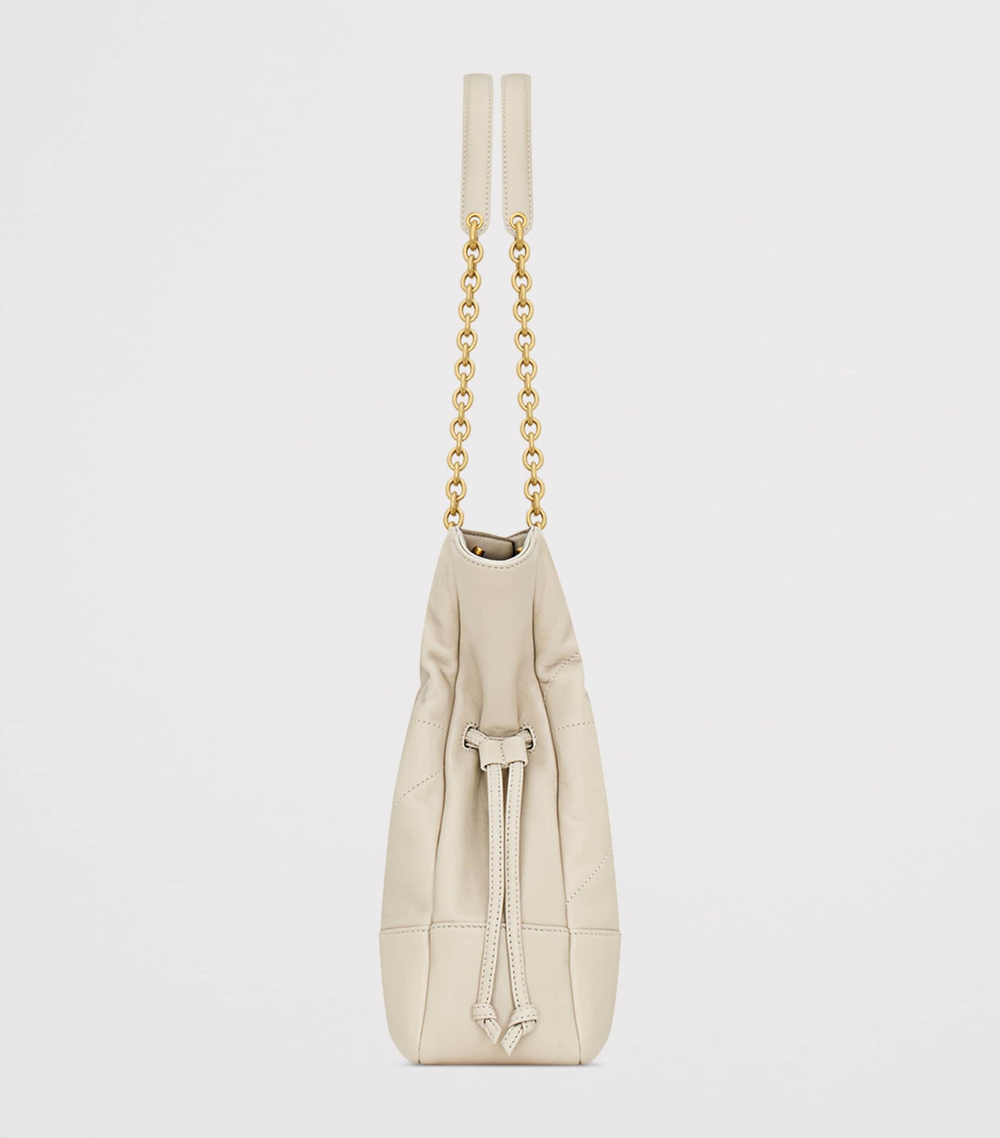 Saint Laurent White Small Lambskin Jamie Shoulder Bag