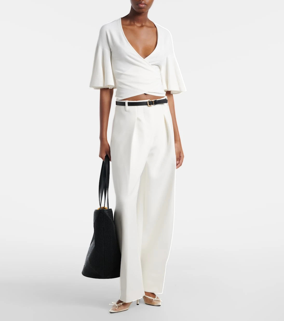 Jacquemus - Bambola Large raffia-effect bucket bag