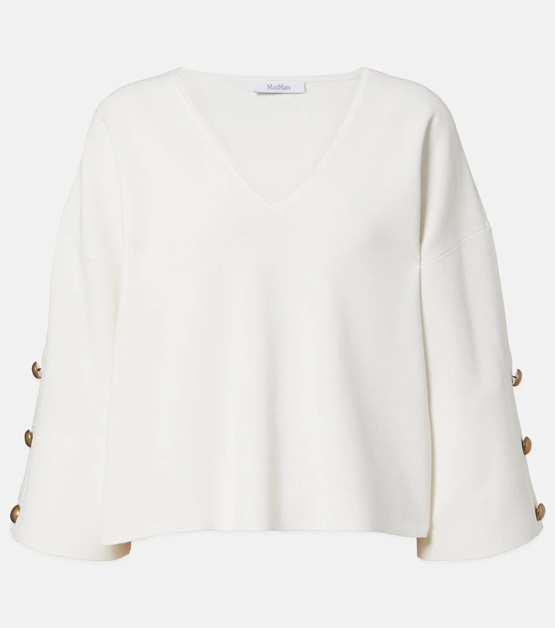 Max Mara - Embellished crêpe top
