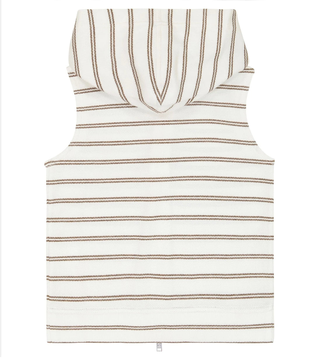 Brunello Cucinelli Kids - Hooded striped cotton vest