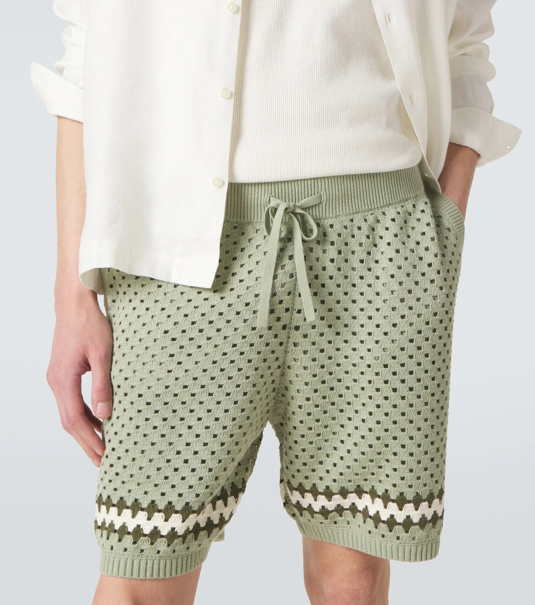 Frescobol Carioca - Nico crochet cotton shorts