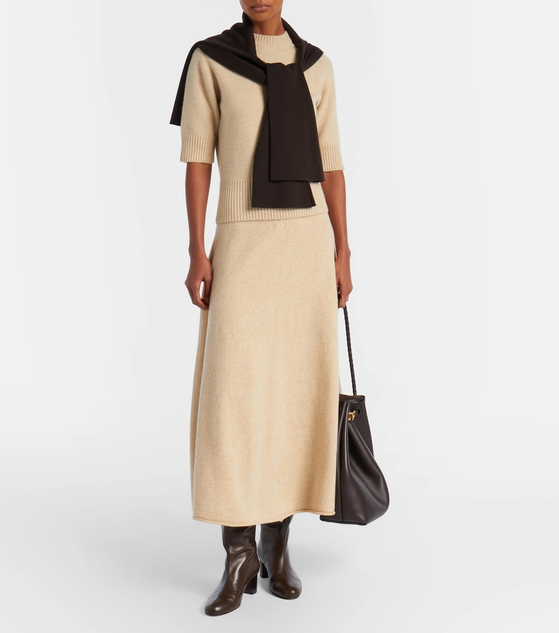 Extreme Cashmere - N°388 Ease cashmere-blend maxi skirt
