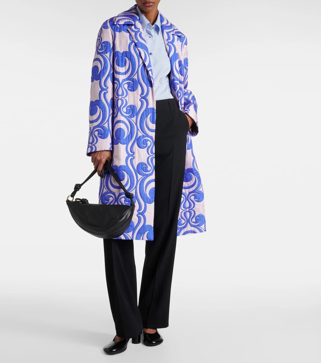 Dries Van Noten - High-rise wool-blend straight pants