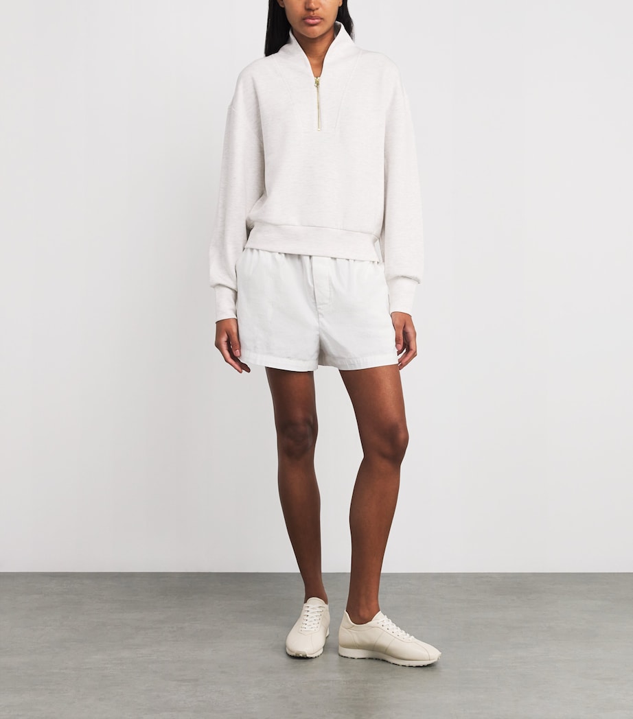 Ivory DoubleSoft Davidson Quarter-Zip Sweatshirt