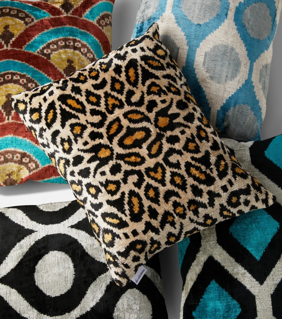 Les-Ottomans - Silk and cotton velvet cushion
