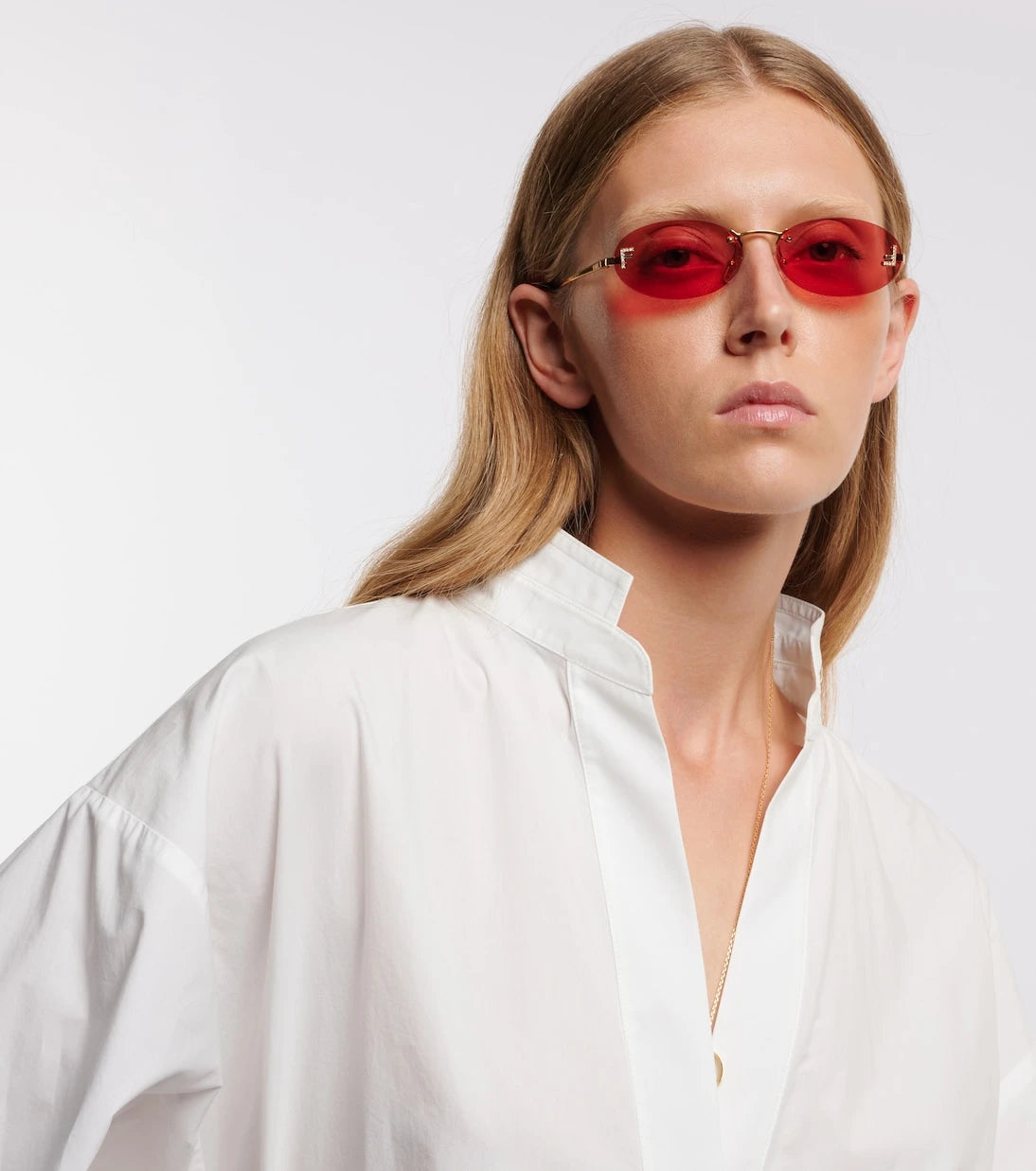 Fendi - نظارة شمسية Fendi First بيضاوية