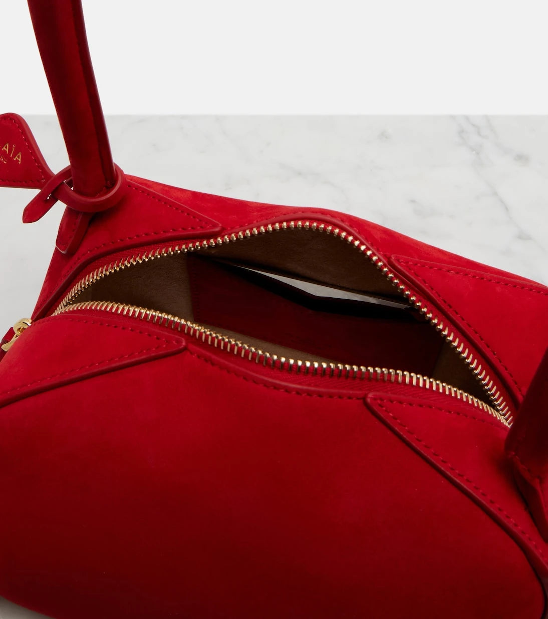 Alaïa - Le Bouledogue Small suede shoulder bag