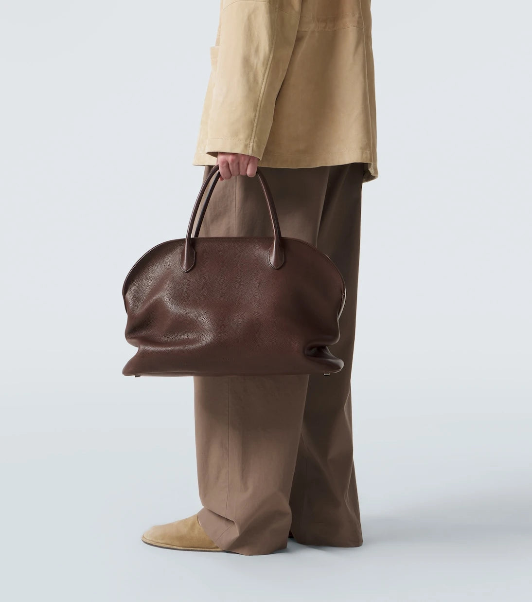 The Row - Agnes 16 leather top-handle bag