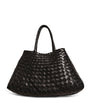 Dragon Diffusion Small Leather Woven Santa Croce Tote Bag